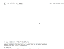 Tablet Screenshot of craftsmanvans.com